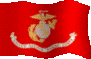 U.S. Marine Flag waving and Link to Website